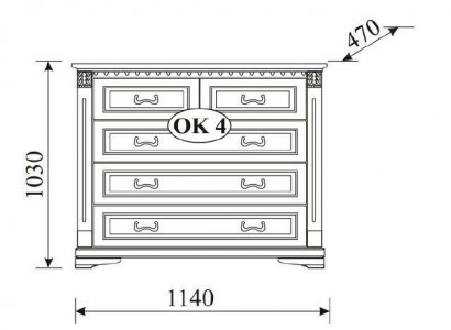 Classic dresser, dressers, cabinet, sideboard, solid furniture, colonial, new OK4